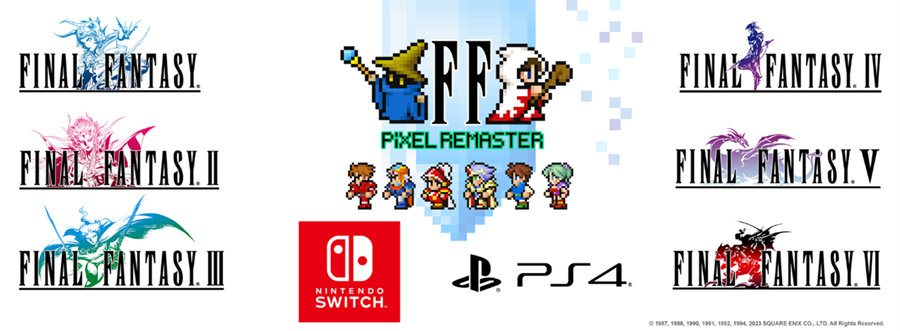 FINAL FANTASY PIXEL REMASTER SERIES วางจำหน่ายแล้วบน Nintendo Switch – PlayStation 4