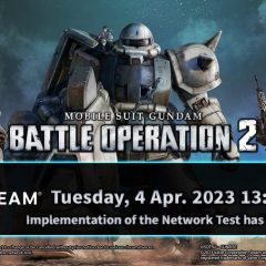 MOBILE SUIT GUNDAM BATTLE OPERATION 2 – Steam Network Test จะเริ่มใ 4 เม.ย.