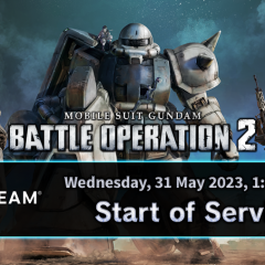 MOBILE SUIT GUNDAM BATTLE OPERATION 2 จะพร้อมให้เล่นบน Steam® ในวันที่ 31 พฤษภาคม 2023!