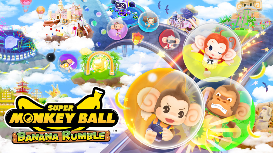 Super Monkey Ball Banana Rumble เผยรายละเอียดโหมดแข่งขันออนไลน์ Race, Banana Hunt, และฉากต่าง ๆ!