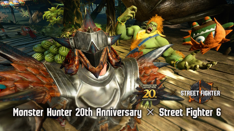 อีเวนต์ในเกมของ Street Fighter 6 ร่วมกับ ครบรอบ 20 ปี Monster Hunter เริ่มแล้วเมื่อ 1 เมษายน