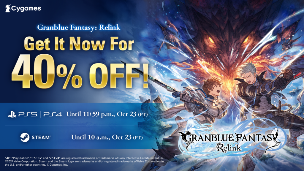 Granblue Fantasy: Relink ลดราคา 40% แบบจำกัดเวลา