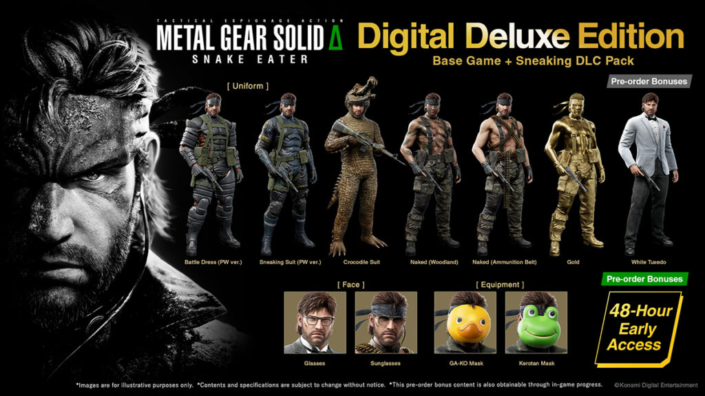 เปิดเผยไลน์ผลิตภัณฑ์ทั้งหมดของ METAL GEAR SOLID Δ: SNAKE EATER