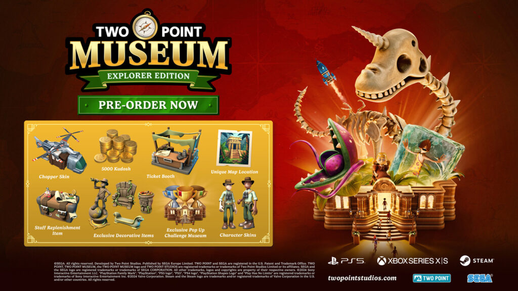 Two Point Museum เผยโบนัส Explorer Edition!
