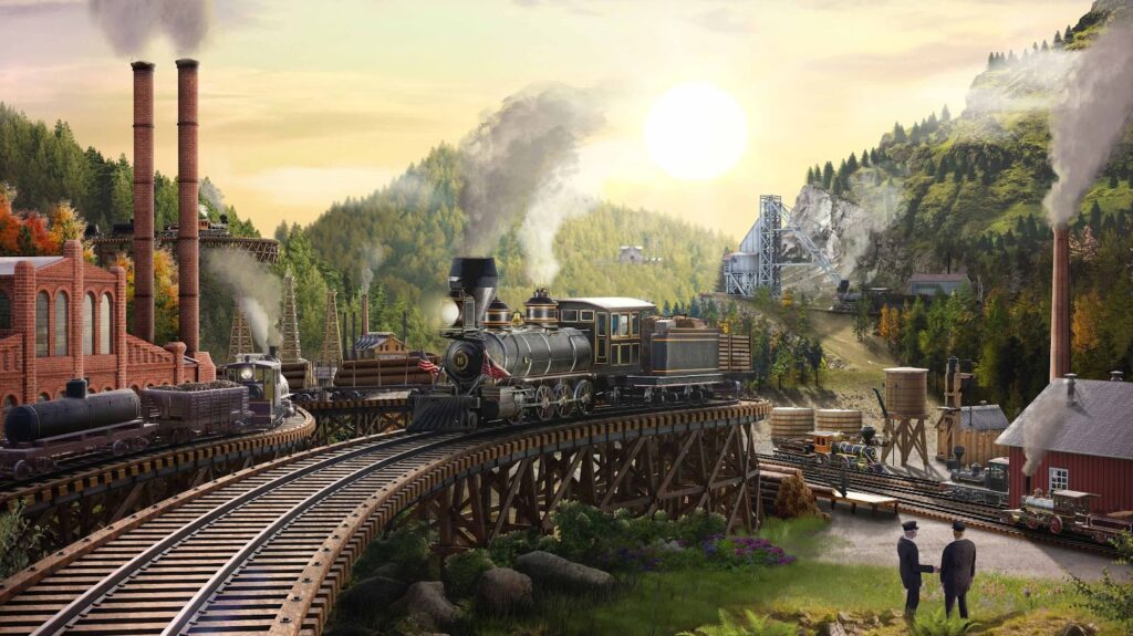 Railroads Online เกมจำลองการสร้างรางรถไฟแบบแซนด์บอกซ์วางจำหน่ายแบบแผ่นแล้ว