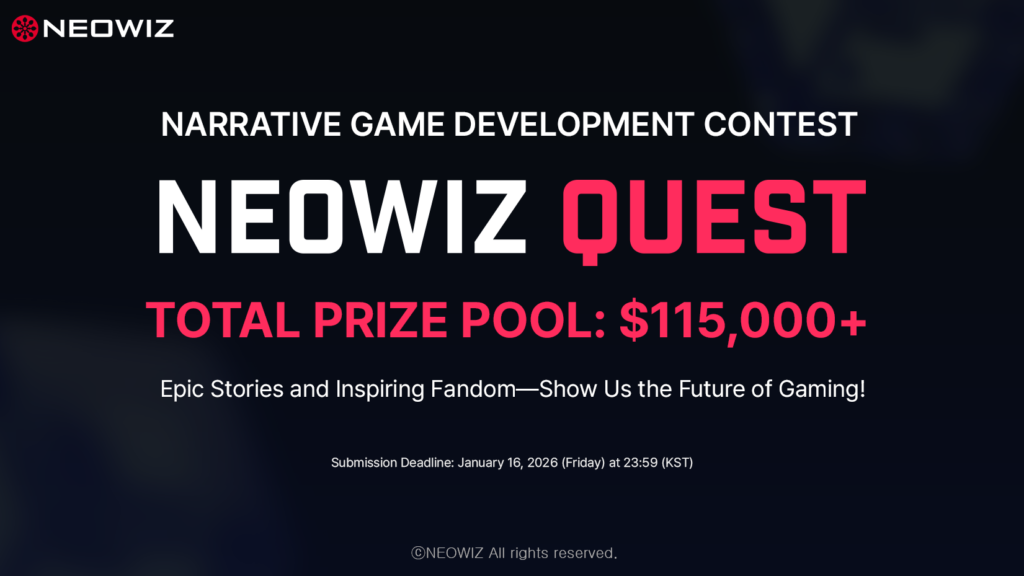 NEOWIZ เผยการแข่ง NEOWIZ Quest เพื่อจุดประกายให้การสร้างเกมอินดี้เน้นเนื้อหาทั่วโลก