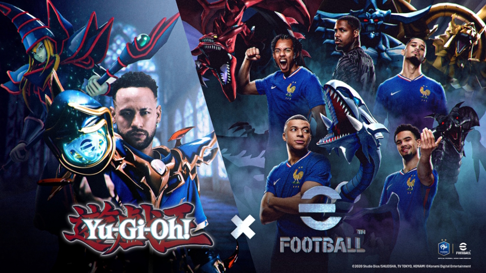 เนย์มาร์ จูเนียร์ ซูเปอร์สตาร์ลูกหนัง สวมชุดคอสตูมพิเศษสำหรับโปรเจกต์ความร่วมมือระหว่างเกมการ์ด Yu-Gi-Oh! × eFootball