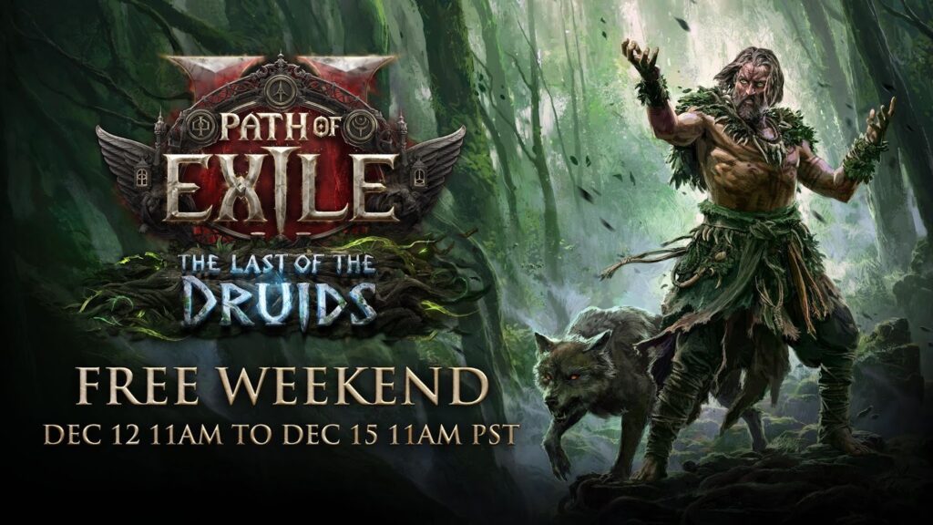 GGG Live กลับมาอีกครั้งในวันที่ 5 ธันวาคม พร้อม Path of Exile 2: The Last of the Druids และ Free Weekend อีกครั้ง!