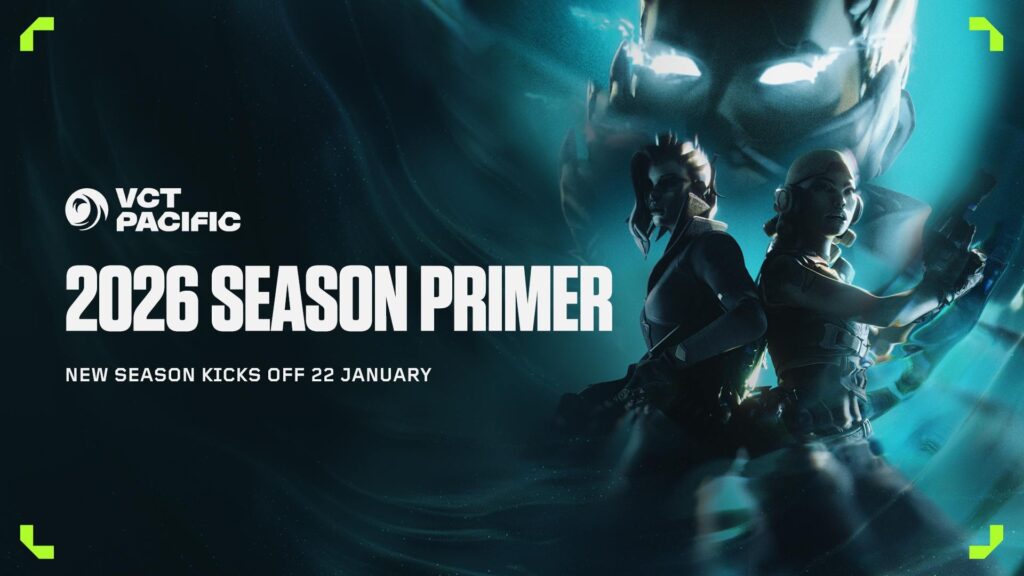 VALORANT ประกาศศึก VCT PACIFIC 2026 ซีซั่นใหม่เริ่ม 22 ม.ค. นี้ พร้อมช่วงแข่งขันรูปแบบใหม่ ดุเดือดกว่าเดิม!
