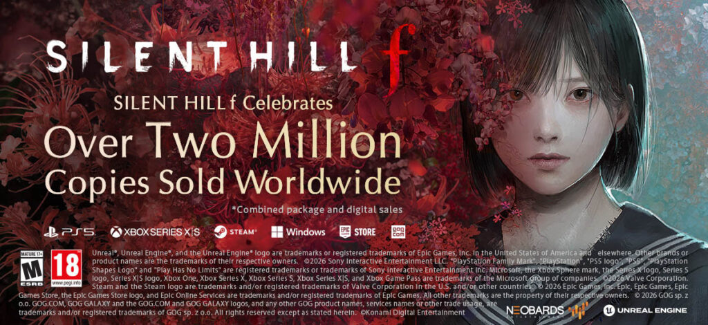 SILENT HILL f มียอดจัดส่งทั่วโลกทะลุ 2 ล้านชุด!