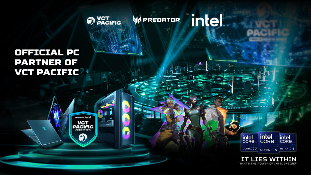 Predator x Intel ชวนแฟน VALORANT ไทย ลุ้นบินสู่ปูซาน เชียร์ศึก VCT Pacific Finals Busan