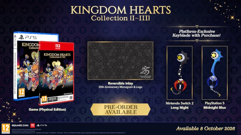 KINGDOM HEARTS Collection [I~III] เตรียมวางจำหน่าย 8 ตุลาคมนี้!