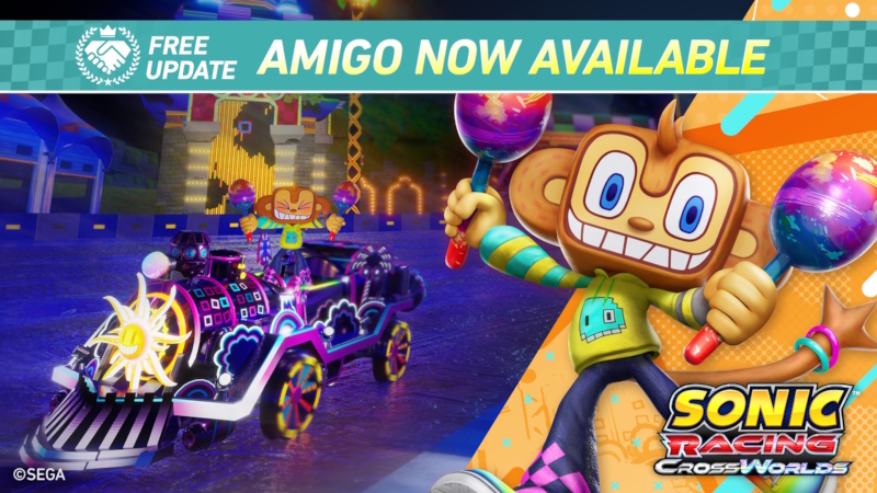 Sonic Racing: CrossWorlds คว้าตัว Amigo จากซีรีส์ Samba de Amigo ได้แล้ววันนี้!