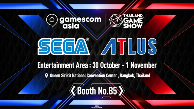 gamescom asia x Thailand Game Show 2026 เผยข้อมูลการออกบูธของ SEGA!